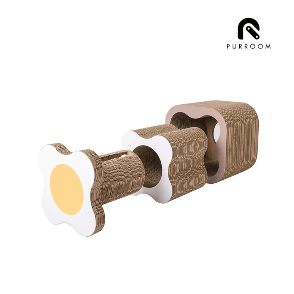 PURROOM 抓板貓窩 立方盒 貓抓板 抓板貓窩 雙層抓板 貓咪抓板 瓦愣紙 高強度 歷史價格詳細信息