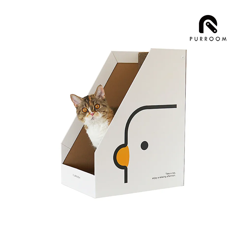 PURROOM 抓板貓窩 立方盒 貓抓板 抓板貓窩 雙層抓板 貓咪抓板 瓦愣紙 高強度 歷史價格詳細信息