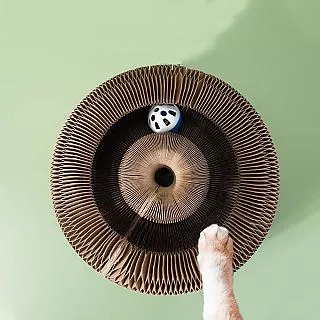 【寵物愛家】 多功能貓抓板雙層貓屋貓窩逗貓球瓦楞紙寵物用品 歷史價格詳細信息
