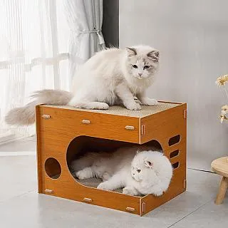 貓抓屋 奶茶貓抓屋 DIY造型貓抓屋 商店街 貓玩具 貓用品 咖啡屋 貓別墅 瓦楞紙 磨爪 貓窩 貓屋 貓抓板 貓抓柱 歷史價格詳細信息