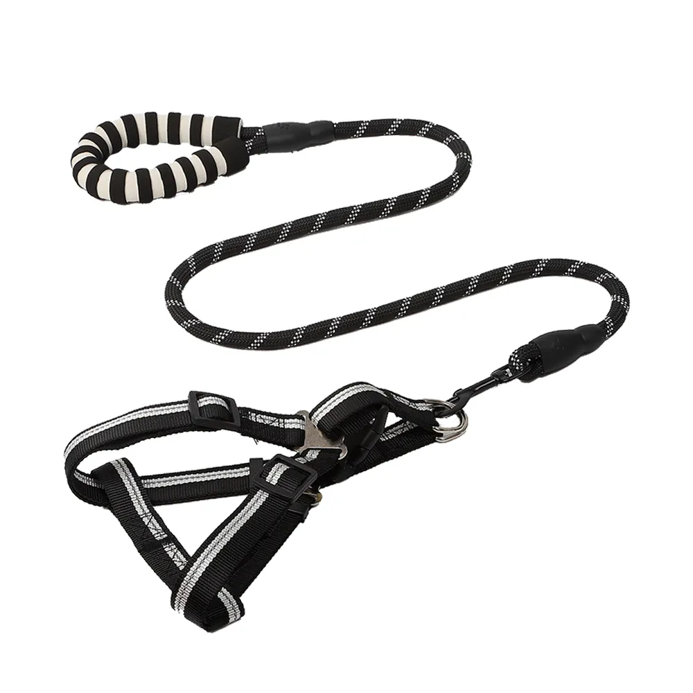 EVA反光尼龍胸背牽引繩  黑色 1.5cm款 價格比較,價格查詢,歷史價格詳細信息