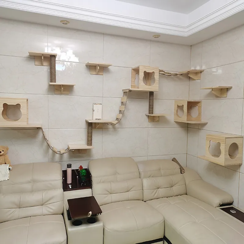 貓跳臺 實木 貓爬架 通天柱 貓架 傢俱 貓樹 頂天立地 貓抓柱 鬆木 歷史價格詳細信息