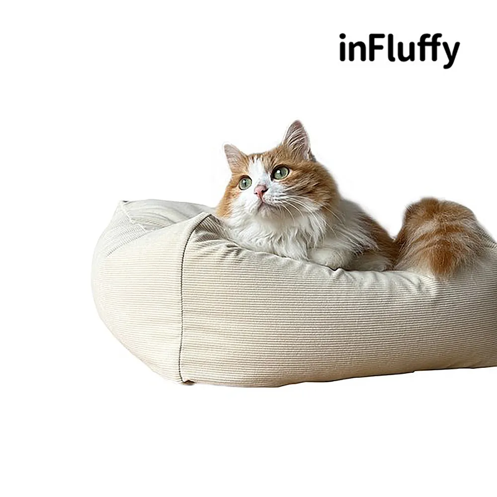 inFluffy  貓咪兩用外出艙 含毛絨睡墊 貓用 外出籠 外出包 外出箱 寵物用品 寵物外出 貓窩 貓睡墊 歷史價格詳細信息