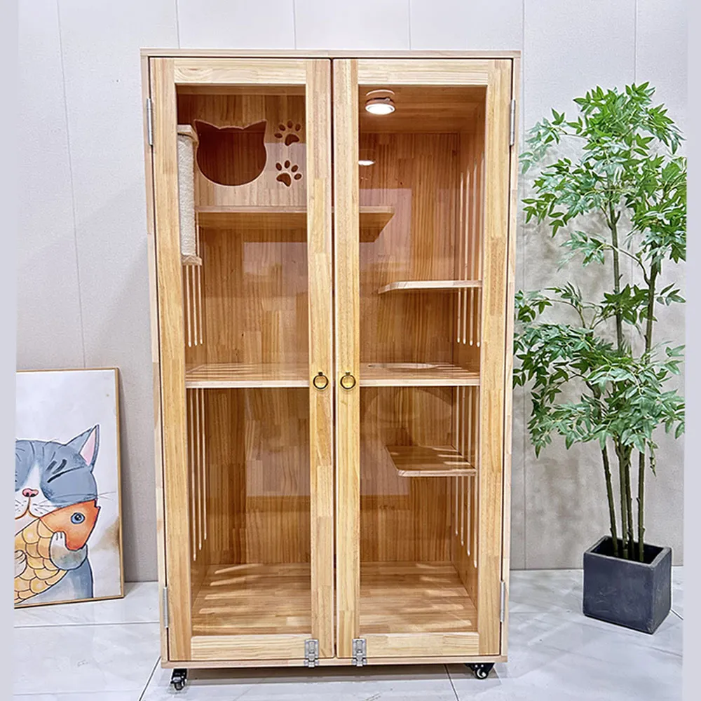 貓籠子 貓屋 貓房子 貓櫃 貓窩 小雙層貓別墅  多色可選（黑色 白色  粉色） 歷史價格詳細信息