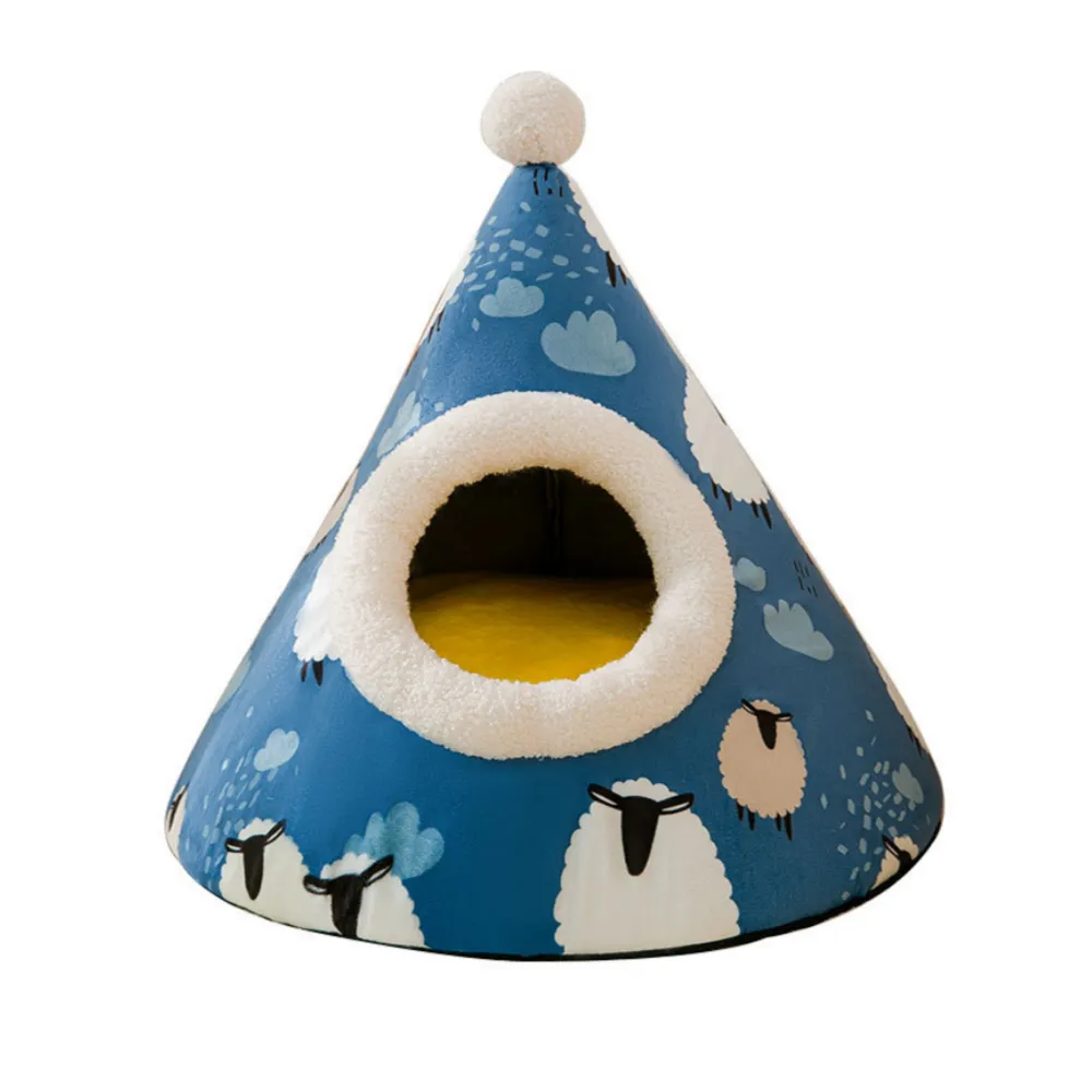 【寵物愛家】貓犬用品秋冬溫馨保暖帶枕寵物窩 歷史價格詳細信息