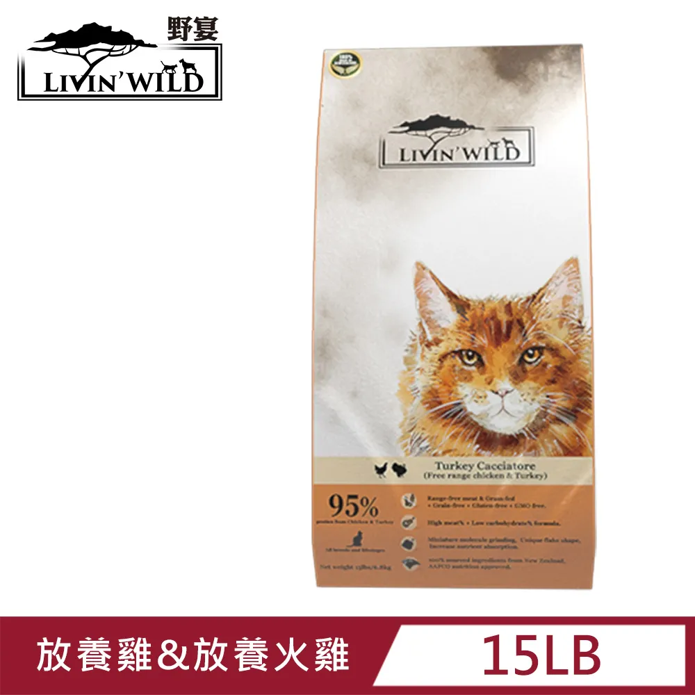 Livin’ Wild野宴 全齡貓放養無穀配方 - 放養雞&放養火雞 (454g/1lb) 歷史價格詳細信息