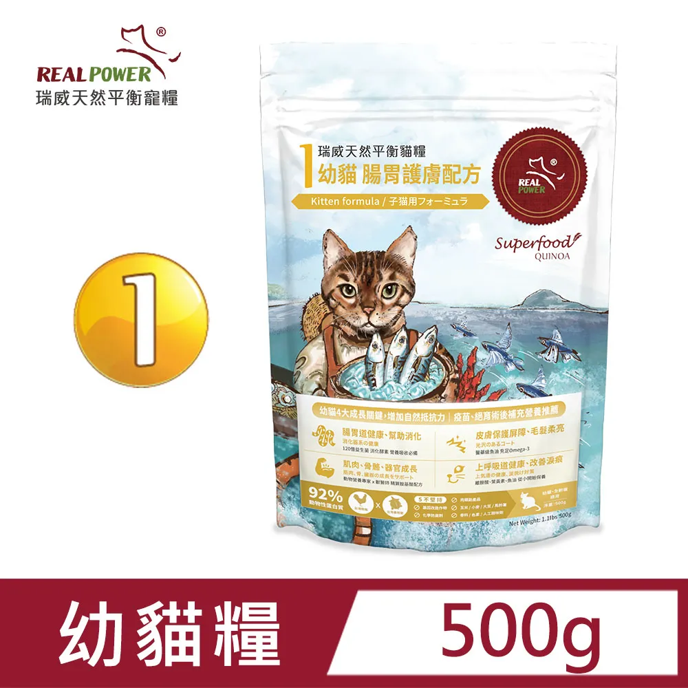 【Real Power 瑞威】幼貓糧1號 腸胃護膚配方 2kg 歷史價格詳細信息