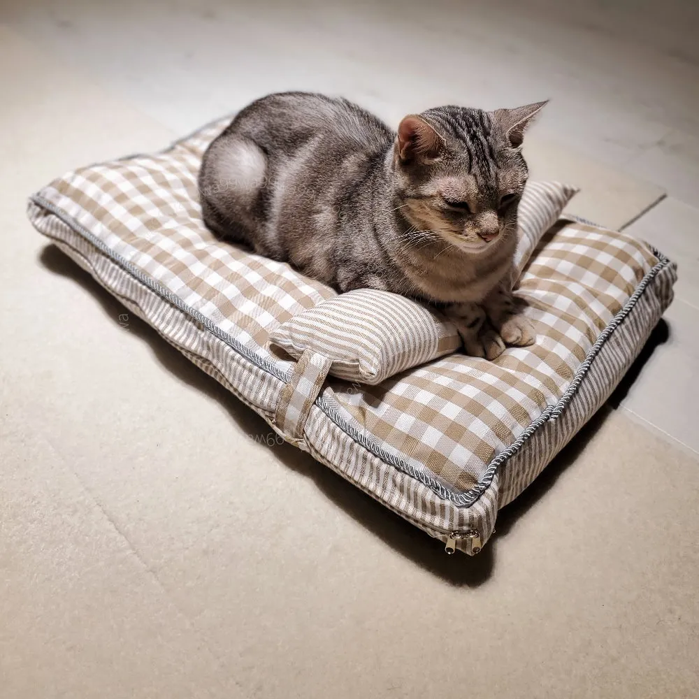 狗窩 貓窩 全可拆洗泰迪狗窩中小型犬床墊狗狗用品 中大號尺寸議價超夯 精品 歷史價格詳細信息