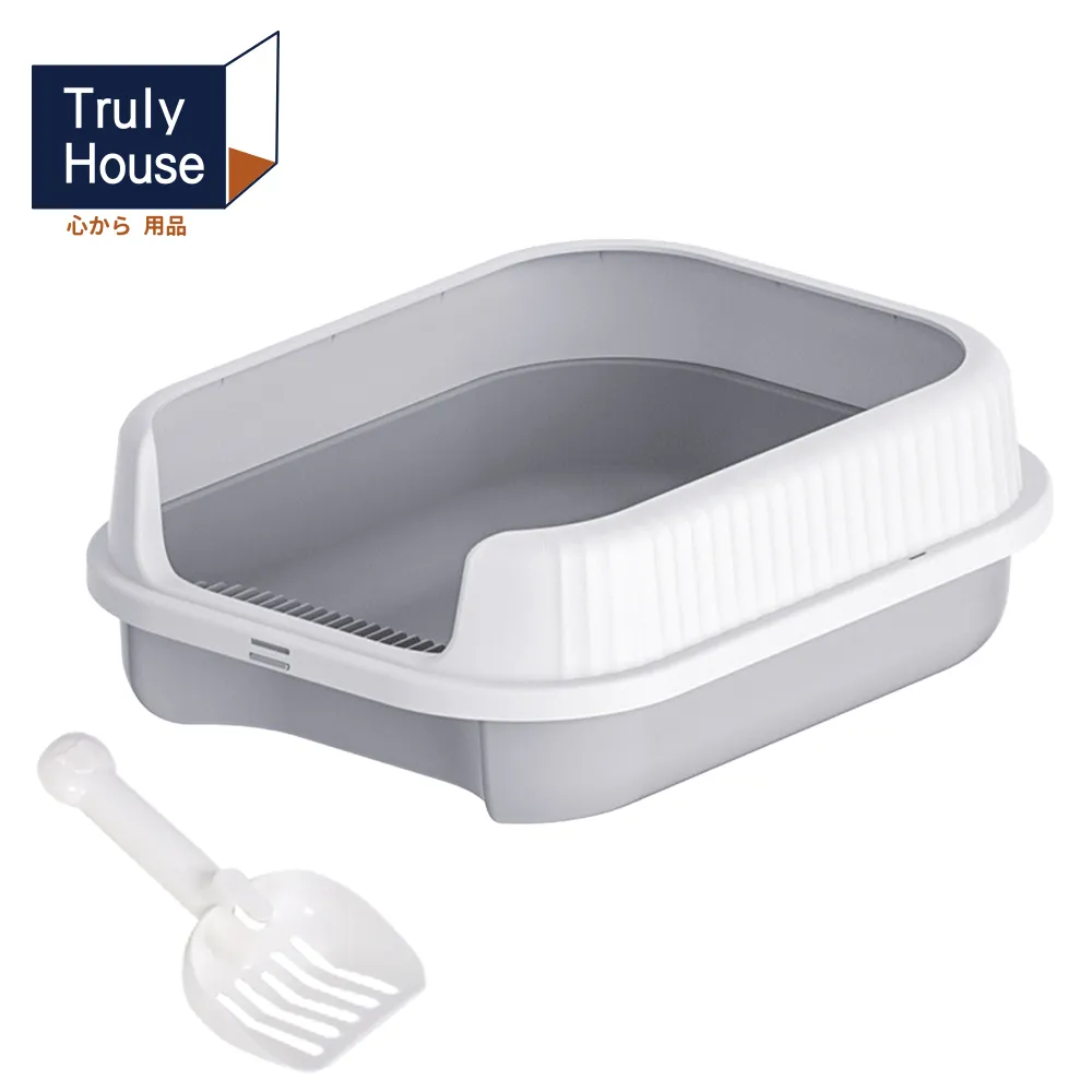 半封閉式貓砂盆 12L 貓砂盆 防噴濺 貓便盆 貓咪用品 - 艾爾發寵物 Alphapetstw 歷史價格詳細信息