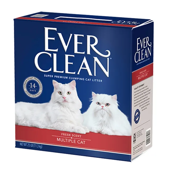 《藍鑽 EVER CLEAN》 低過敏抗菌結塊貓砂（紅標）25lb 歷史價格詳細信息