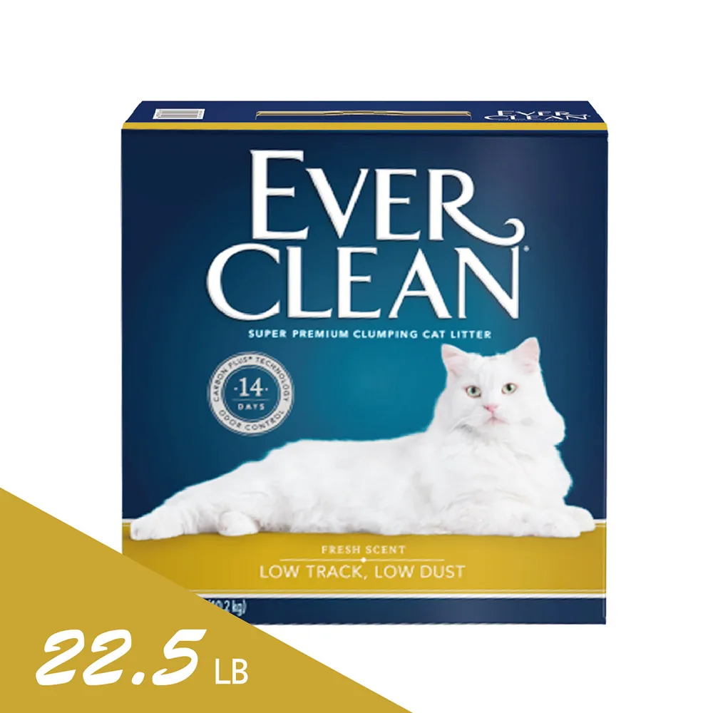 【EverClean 藍鑽】粗顆粒清香結塊貓砂22.5lb/10.2kg*2盒 歷史價格詳細信息