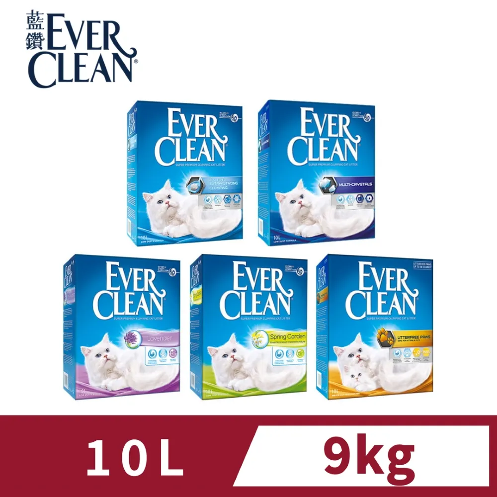 【EverClean 藍鑽】強效凝結除臭貓砂25lb 長效清香(兩入組) 歷史價格詳細信息