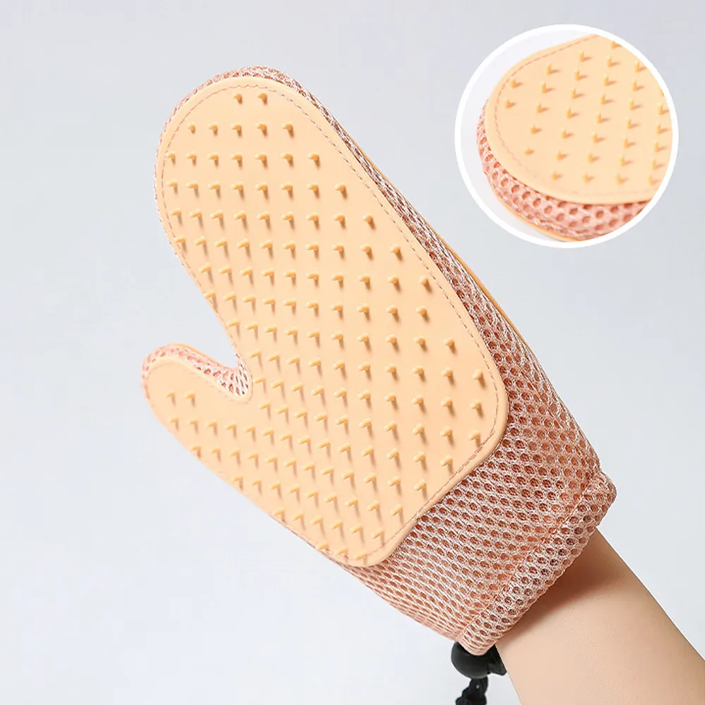 貓狗寵物多功能雙面按摩梳毛手套2入(顏色隨機出貨) 歷史價格詳細信息