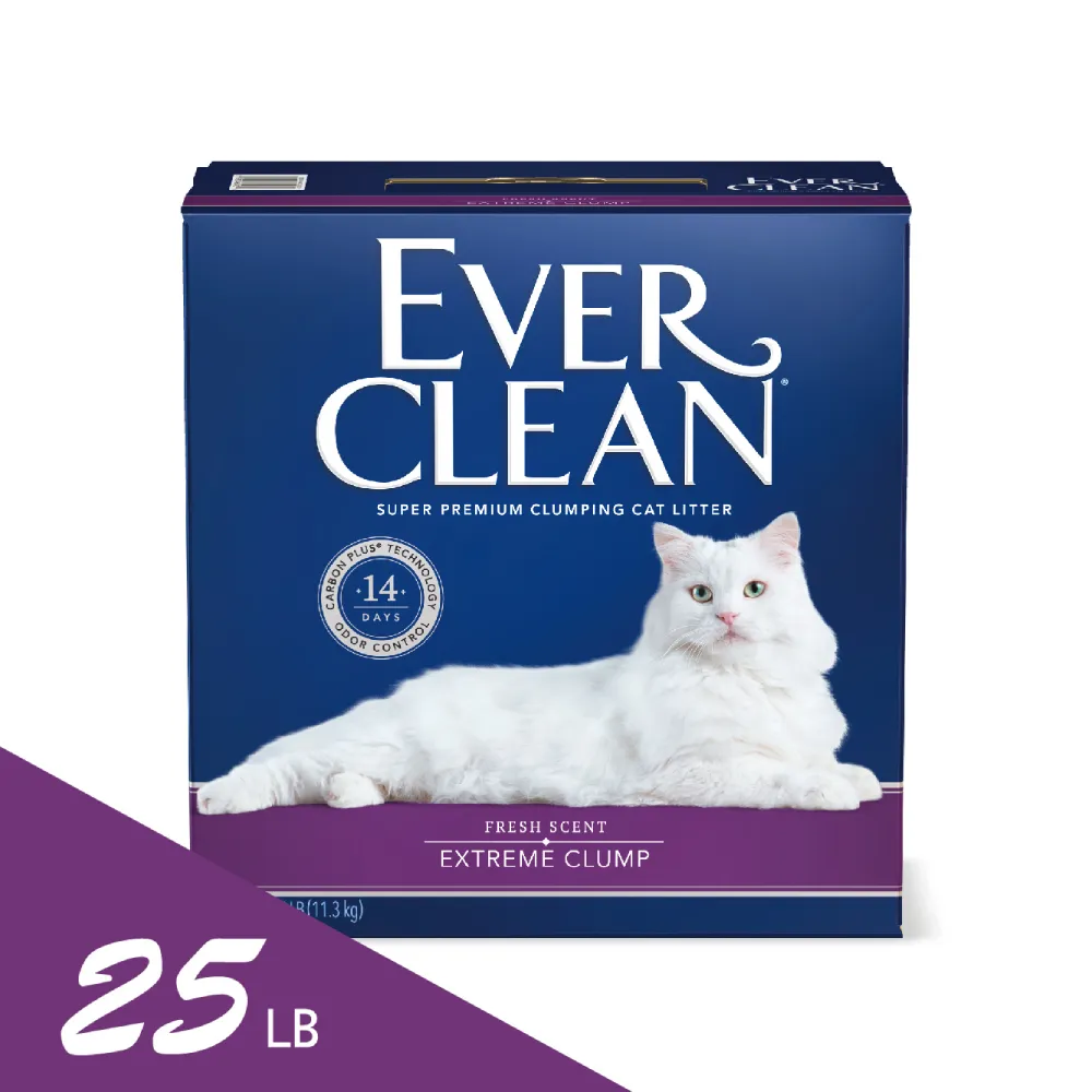 【EverClean 藍鑽】強效凝結除臭貓砂25lb 長效清香(兩入組) 歷史價格詳細信息