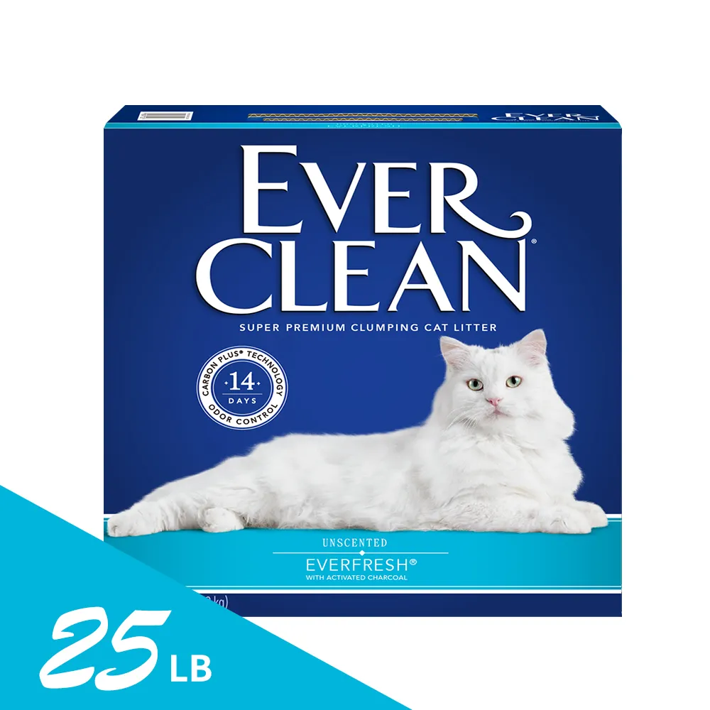 【EverClean 藍鑽】強效凝結除臭貓砂25lb 長效清香(兩入組) 歷史價格詳細信息
