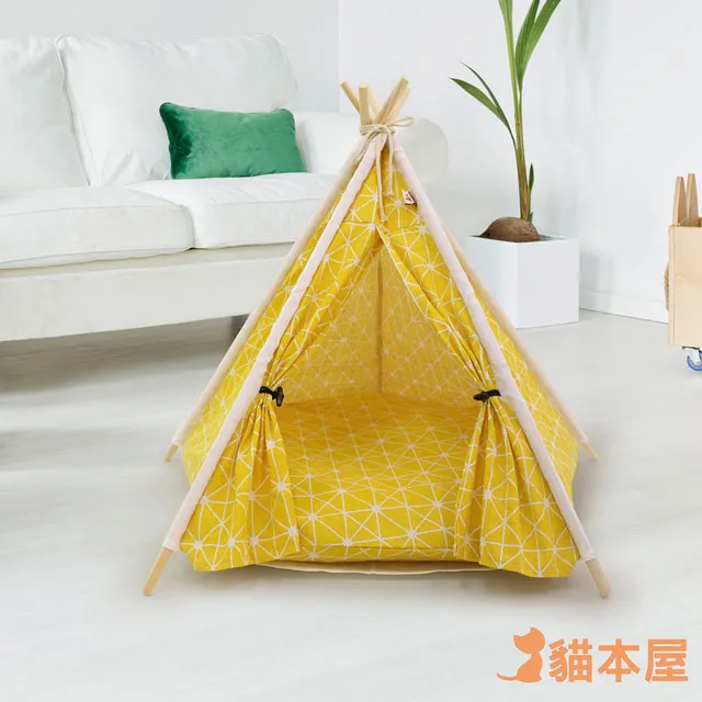 可拆洗狗窩  四季通用 寵物窩 亞麻格子透氣舒適親膚寵物窩 寵物睡墊 冬夏兩用狗窩 狗床 貓墊 貓窩 寵物床 大狗窩 歷史價格詳細信息