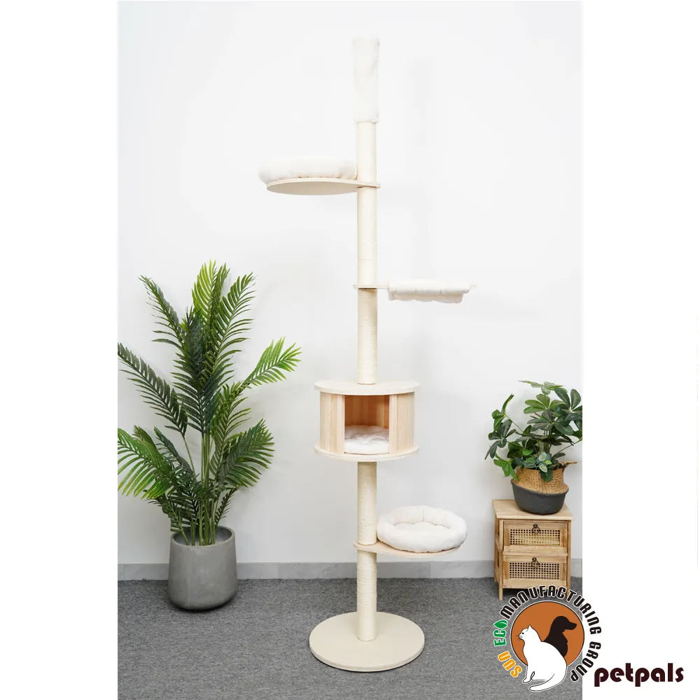 美國Petpals 乳白木紋通天貓跳台  PP-210126/貓跳台 歷史價格詳細信息