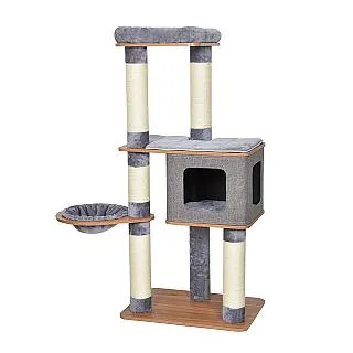 美國Petpals《質感療癒雙洞遊憩跳台-3層 PP-18502》貓跳台/跳台/貓窩/貓抓柱〔李小貓之家〕 歷史價格詳細信息