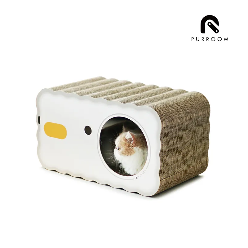 PURROOM 抓板貓窩 立方盒 貓抓板 抓板貓窩 雙層抓板 貓咪抓板 瓦愣紙 高強度 歷史價格詳細信息