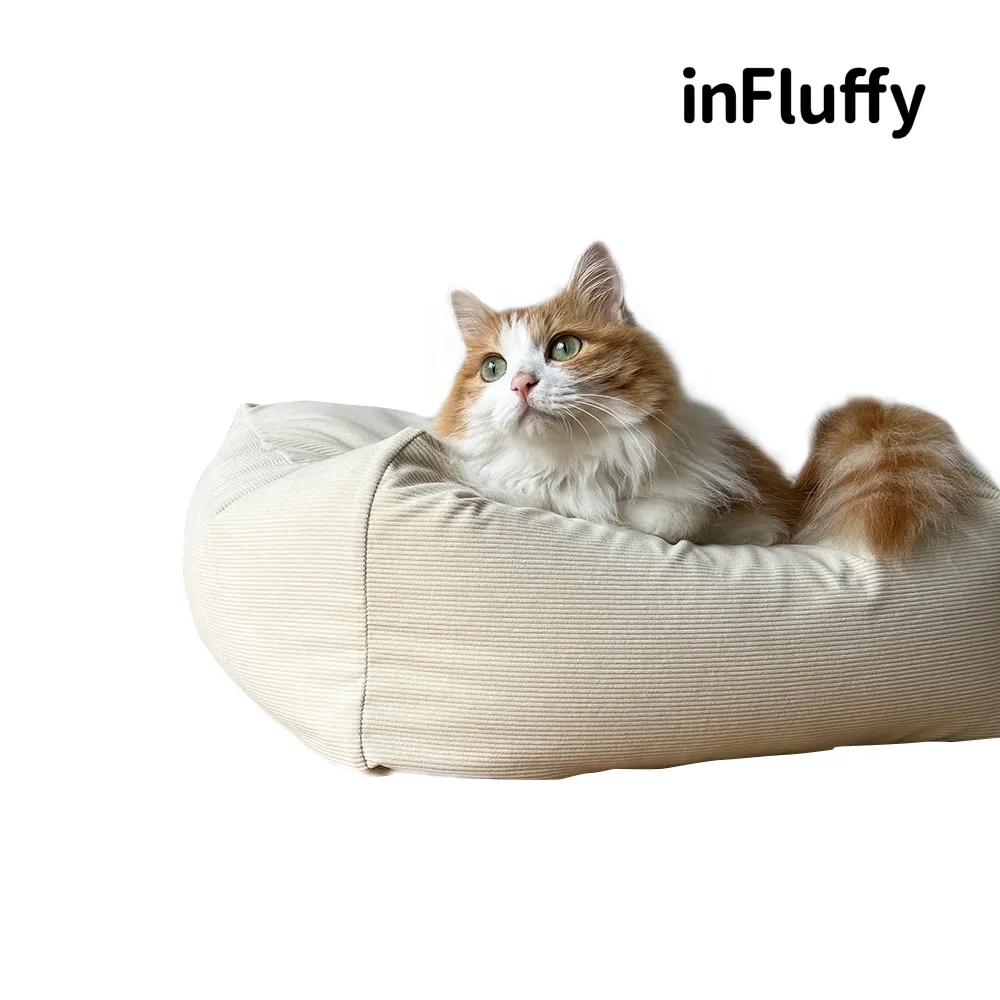 inFluffy  貓咪兩用外出艙 含毛絨睡墊 貓用 外出籠 外出包 外出箱 寵物用品 寵物外出 貓窩 貓睡墊 歷史價格詳細信息