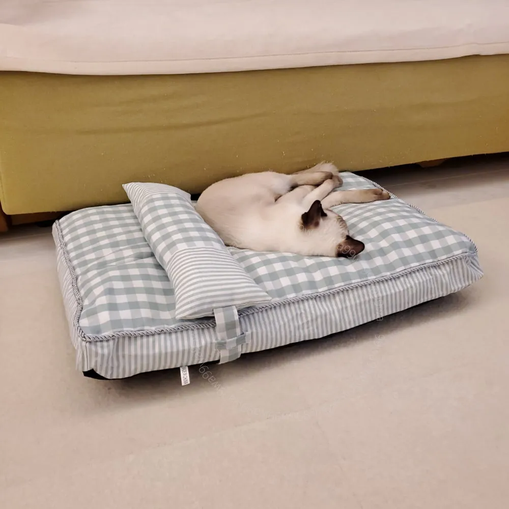 狗窩 貓窩 全可拆洗泰迪狗窩中小型犬床墊狗狗用品 中大號尺寸議價超夯 精品 歷史價格詳細信息