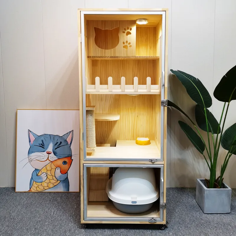 貓籠子貓咪別墅貓窩貓屋小雙層雙色可選(乳白色 黑色) 歷史價格詳細信息