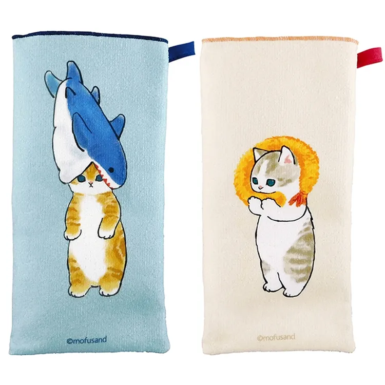 日本東亞金屬TOA@mofusand聯名插畫炸蝦鯊魚貓咪毛巾布保溫保冷杯套子53-305 歷史價格詳細信息