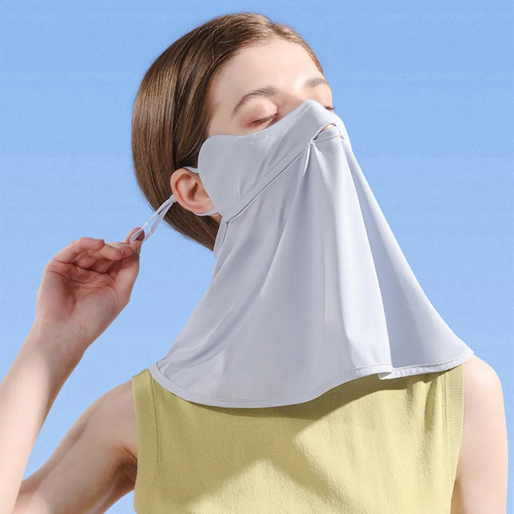 【BeOK】戶外防曬冰絲透氣口罩 護頸遮陽面罩(多色可選) 歷史價格詳細信息