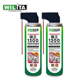 【WILITA 威力特】8合1全能潤王1300滲透潤滑鬆脫劑2瓶組 600ML 歷史價格詳細信息