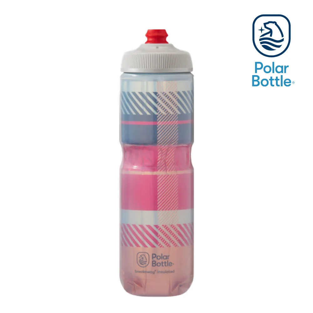 Polar Bottle 24oz 方格紋雙層保冷噴射水壺 Tartan 粉-藍 Pink-Navy 歷史價格詳細信息
