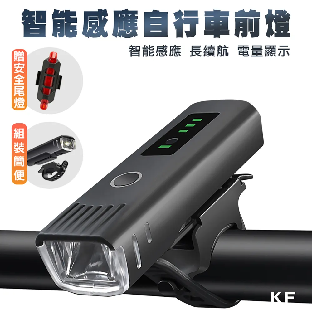 【贈車尾燈 防水感光】防水自行車燈 腳踏車燈 自行車燈 腳踏車頭燈 自行車後燈 單車頭燈 尾燈 HCSAB1 歷史價格詳細信息