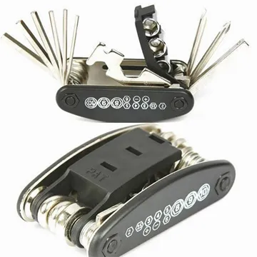 15合1腳踏車多功能工具組 自行車多功能維修工具組 單車十五合一便攜式折疊修車工具 內六角扳手套筒螺絲刀 【神來也】 歷史價格詳細信息