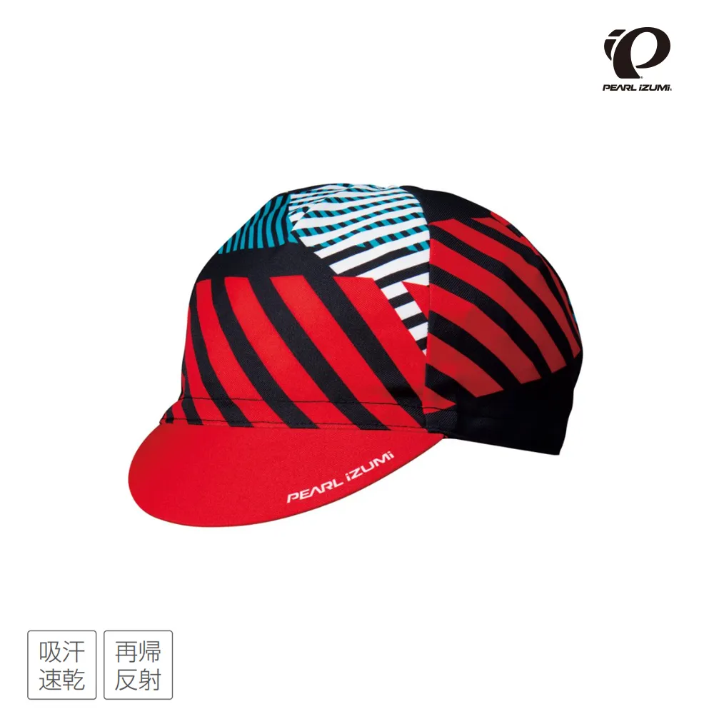 【Pearl izumi】471-15 騎行小帽 紅黑綠線條  吸濕排汗/遮陽 歷史價格詳細信息