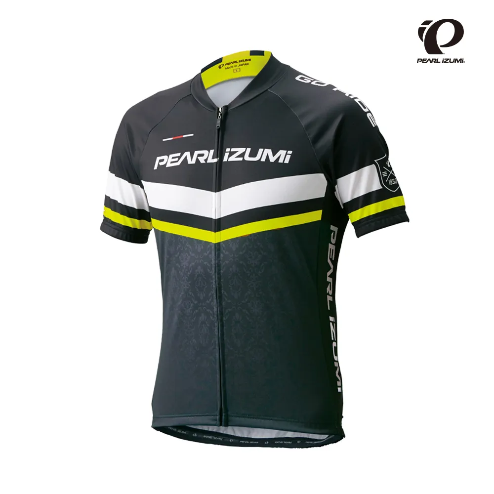 【Pearl izumi】621-B-21  設計款男短車衣  黑底黃邊 透氣/吸汗/自行車 歷史價格詳細信息