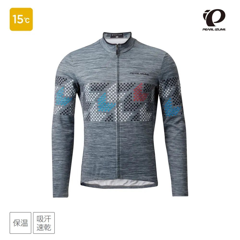 【Pearl izumi】3400-BL-1 男款冬季15度 保暖 吸汗速乾長袖車衣 黑 歷史價格詳細信息