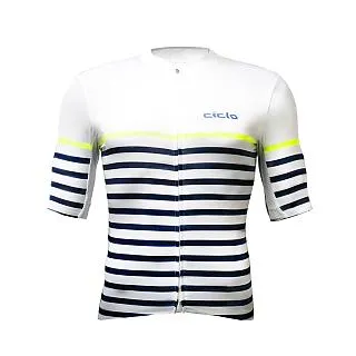 【CICLO】SS PRO LIGHT JERSEY 經典藍白條紋 運動騎行短袖車衣 歷史價格詳細信息