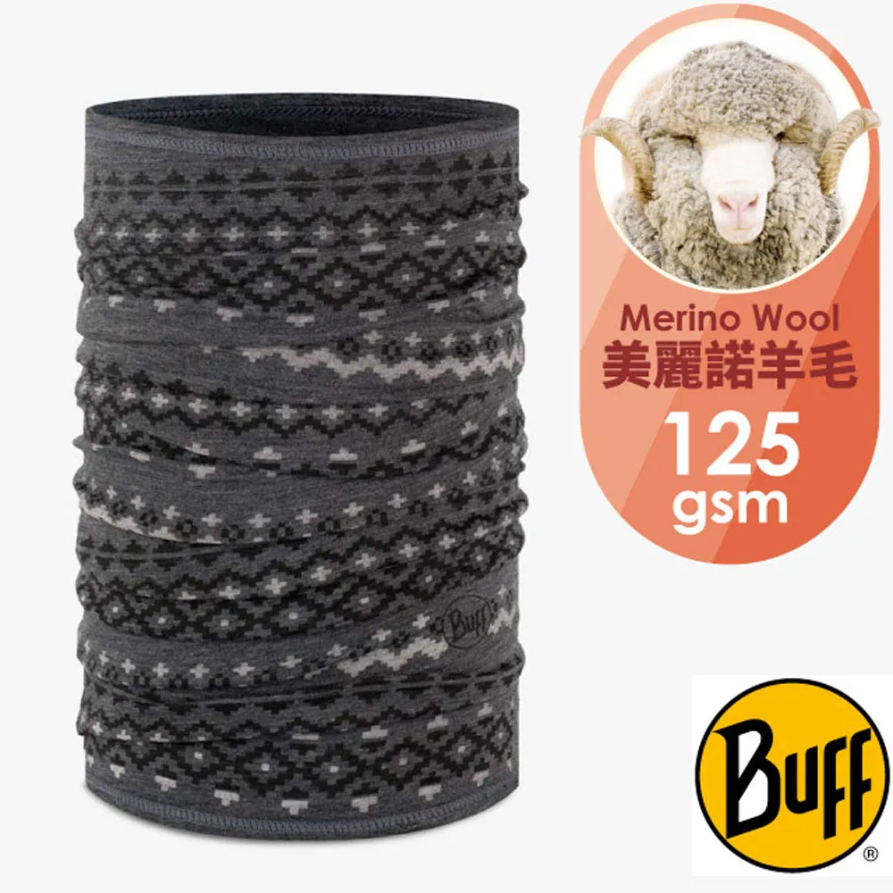 【西班牙 BUFF】舒適印花 125 gsm美麗諾羊毛頭巾(恆溫透氣+抗菌除臭)/130053-999 喀什米爾黑 歷史價格詳細信息