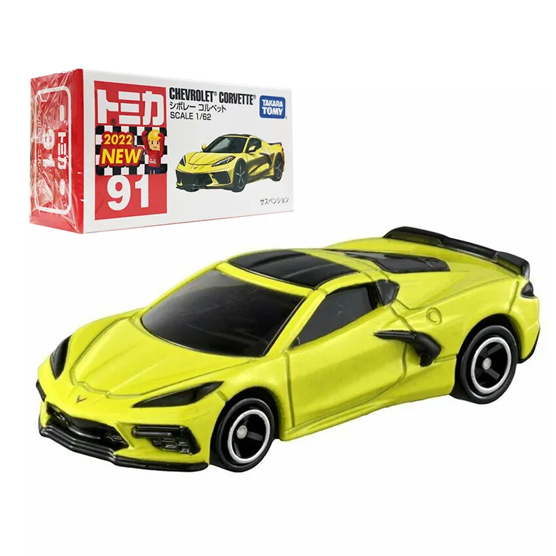 【TOMICA】 多美小汽車 雪佛蘭 Corvette 新車貼 一般+初回版 No.91 歷史價格詳細信息