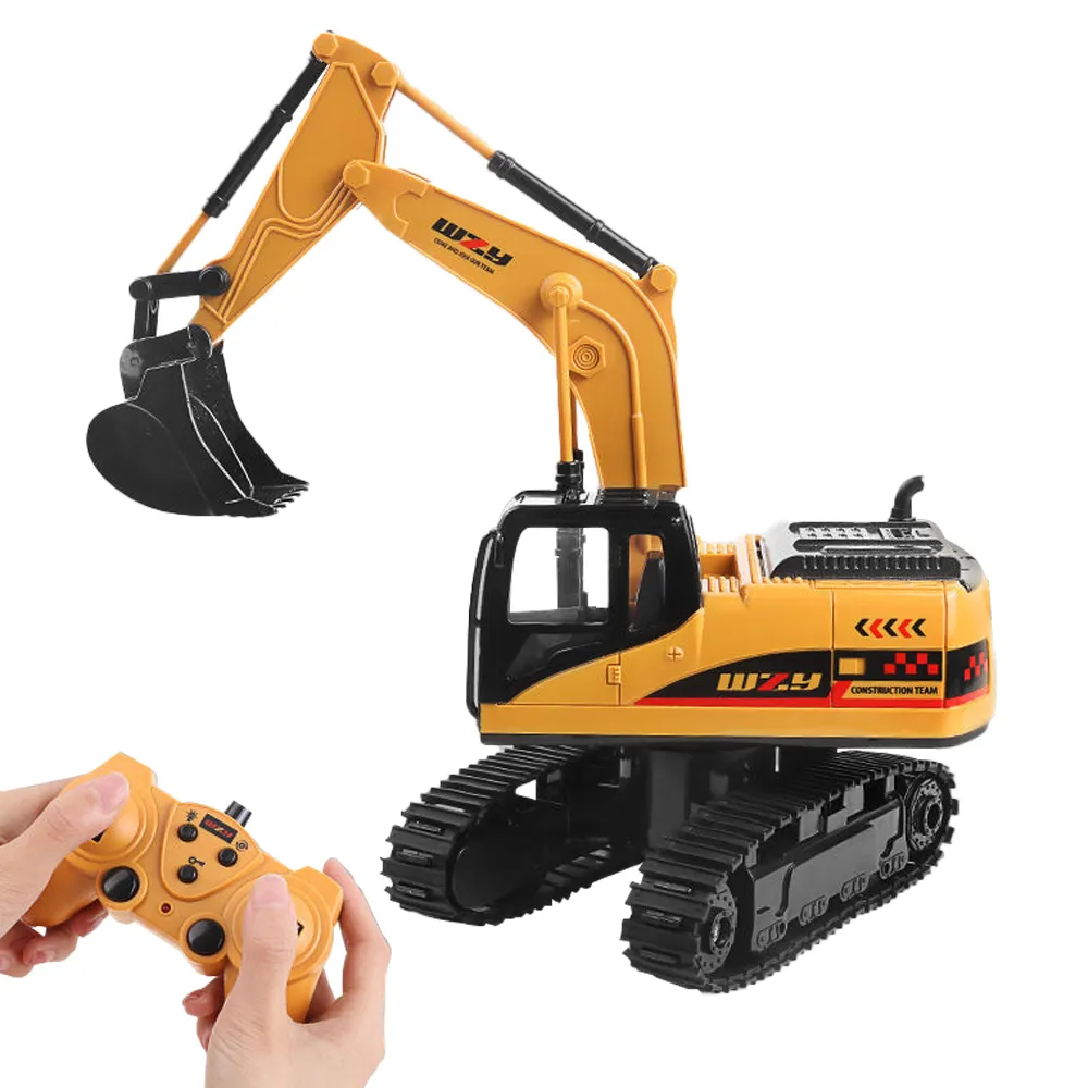 【Mesenfants】燈光音效電動砂石車 遠端遙控工程車玩具(記憶步驟.多功能.兒童玩具車) 歷史價格詳細信息