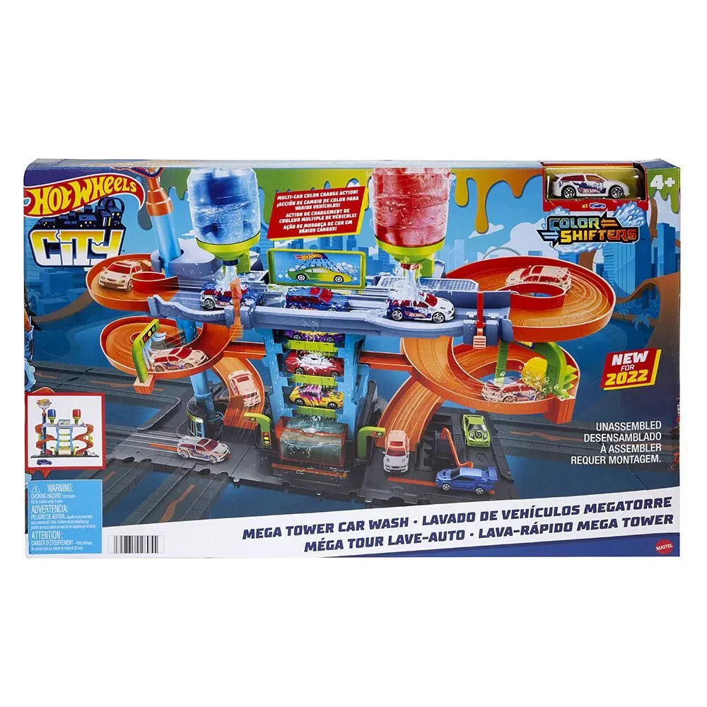 MATTEL 風火輪新版洗車店組合  Hot Wheels 1:64 小車 軌道 正版 美泰兒 歷史價格詳細信息