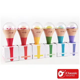 《德國Classic world》虹彩沙鈴《40527》【音樂潛能_適合10個月以上】客來喜經典木玩具－官方直營 歷史價格詳細信息