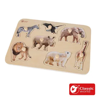 《德國Classic world》木製手抓板-可愛寵物【幼兒發展_適合1歲以上】客來喜經典木玩具－官方直營 歷史價格詳細信息