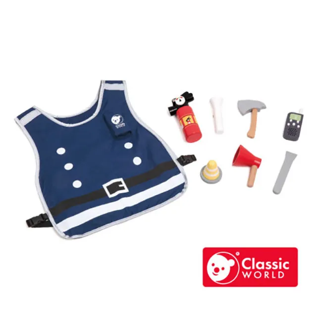 《德國Classic world》消防工具組【角色扮演遊戲_適合3歲以上】客來喜經典木玩具－官方直營 歷史價格詳細信息