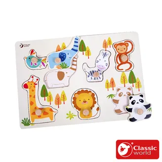 《德國Classic world》可愛寵物立體拼圖【幼兒啟蒙_適合12個月以上】客來喜經典木玩具－官方直營 歷史價格詳細信息