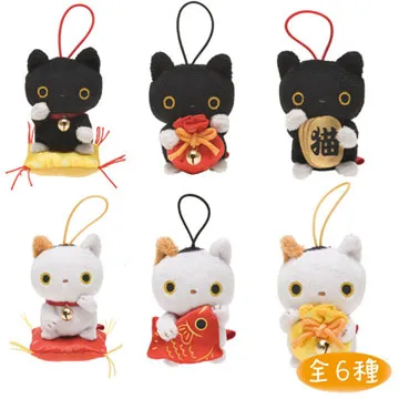San-X 小襪貓貓圓圓系列毛絨公仔手機座。小白貓 歷史價格詳細信息