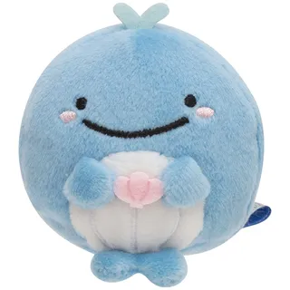 San-X 鯨鯊先生海軍好朋友系列毛絨束口袋。粉紅章魚 歷史價格詳細信息