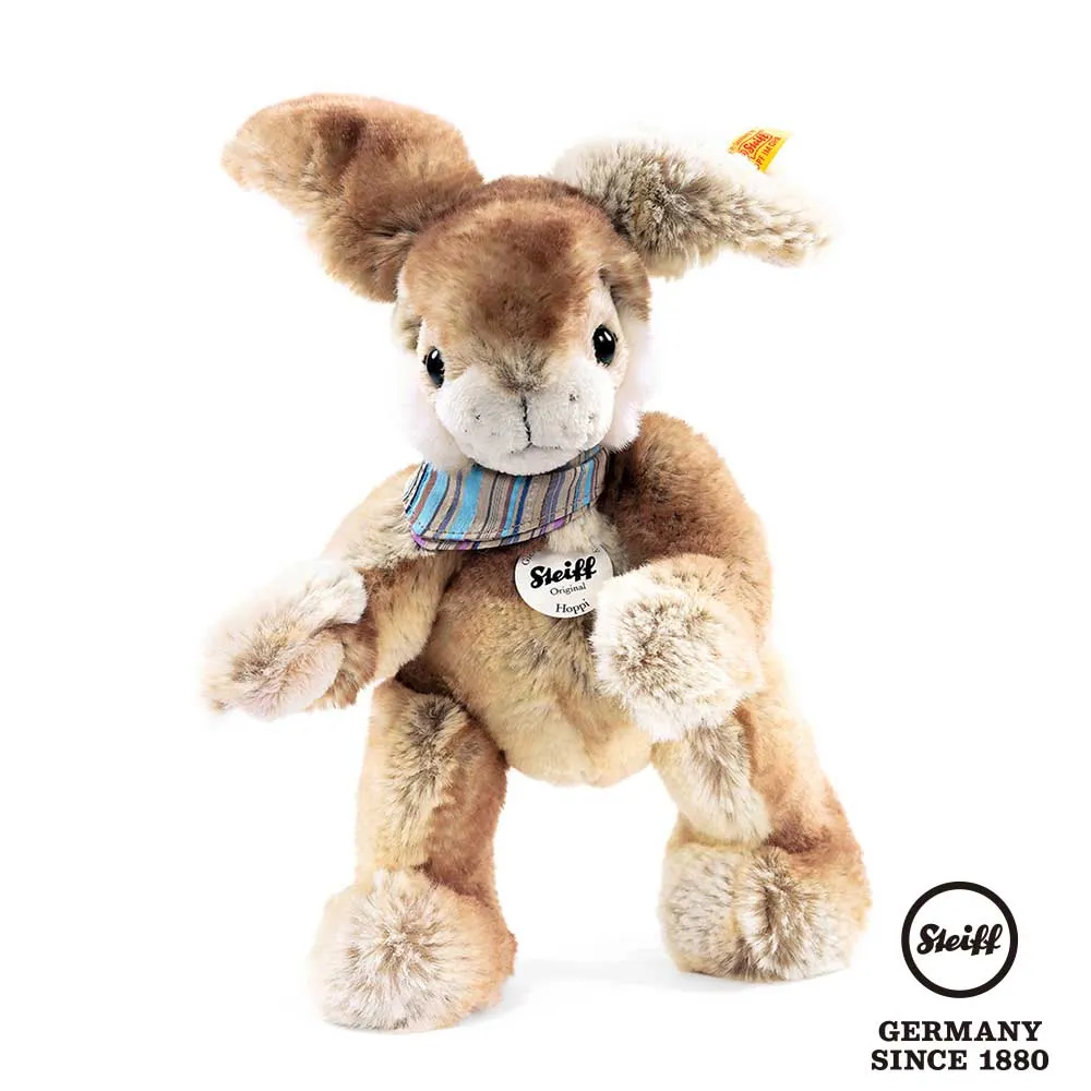 STEIFF德國金耳釦泰迪熊 Hoppi Rabbit 粉紅兔子(嬰幼兒安撫巾) 歷史價格詳細信息