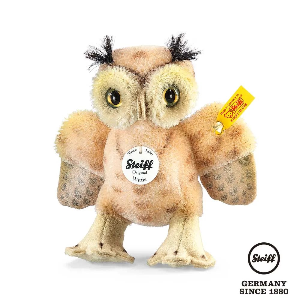 STEIFF德國金耳釦泰迪熊 - Wittie Owl 白色貓頭鷹 (動物王國) 歷史價格詳細信息
