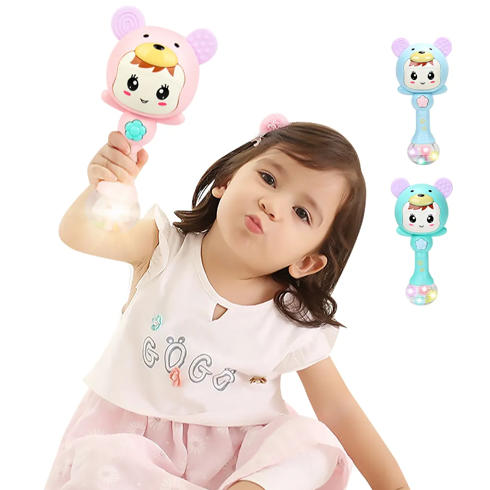 音樂沙槌 寶寶手搖鈴 嬰兒搖鈴 聲光手抓棒 沙錘 節奏音樂早教故事機-雪倫小舖 歷史價格詳細信息