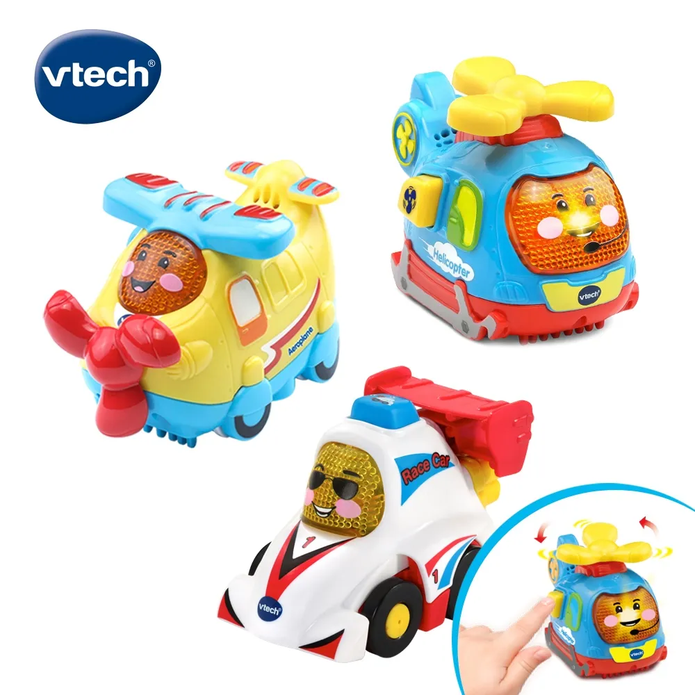 Vtech 嘟嘟聲光互動車組-3入 (3款可選)【麗兒采家】 歷史價格詳細信息